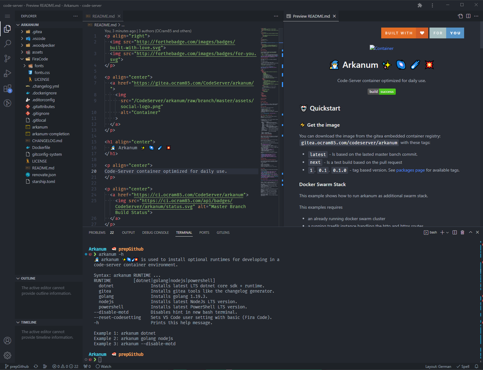 Arkanum startpage screen1